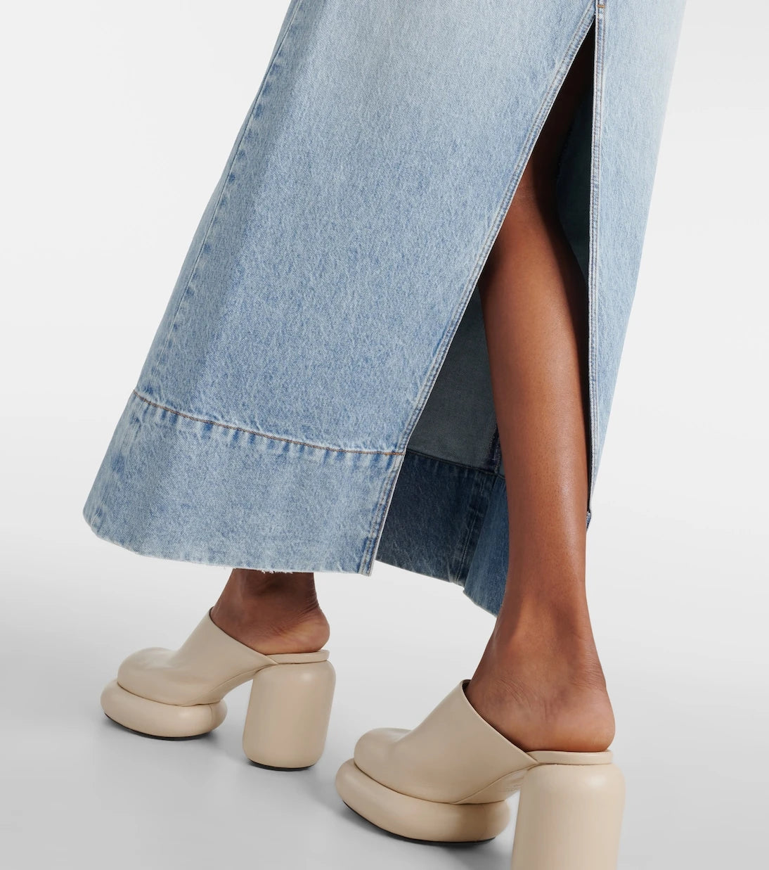 Sportmax - Piave denim maxi skirt