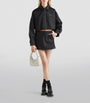 Prada Black Crop Collared Re-Nylon Jacket