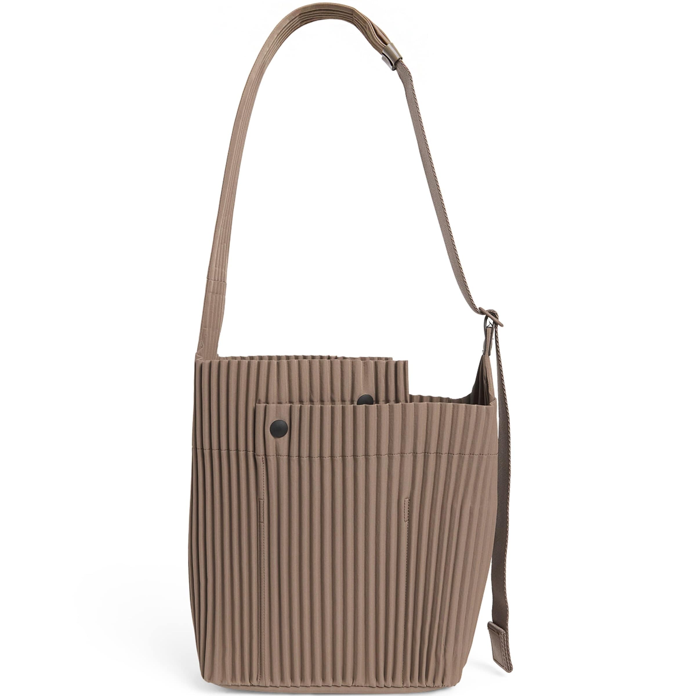 Pleated Utility Shoulder Bag