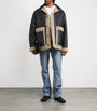 MM6 Maison Margiela Beige Leather Shearling Reversible Jacket