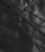 Alice+Olivia Black Faux Leather Laika Mini Skirt