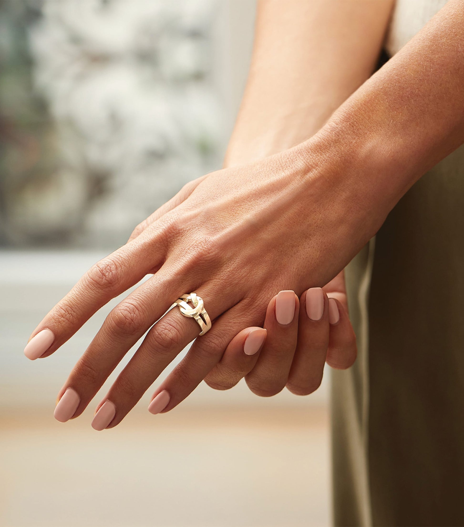 Rose Gold The Knot Ring