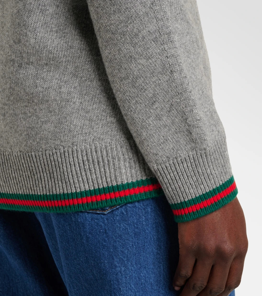 Gucci - Web wool and cashmere cardigan