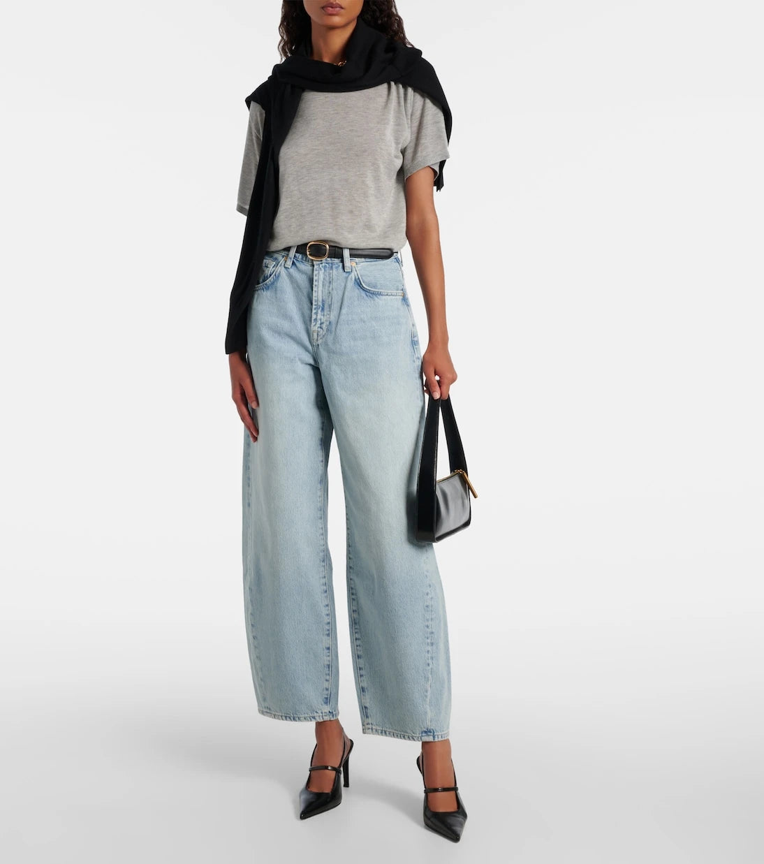 7 For All Mankind - Twisted Bonnie mid-rise barrel jeans