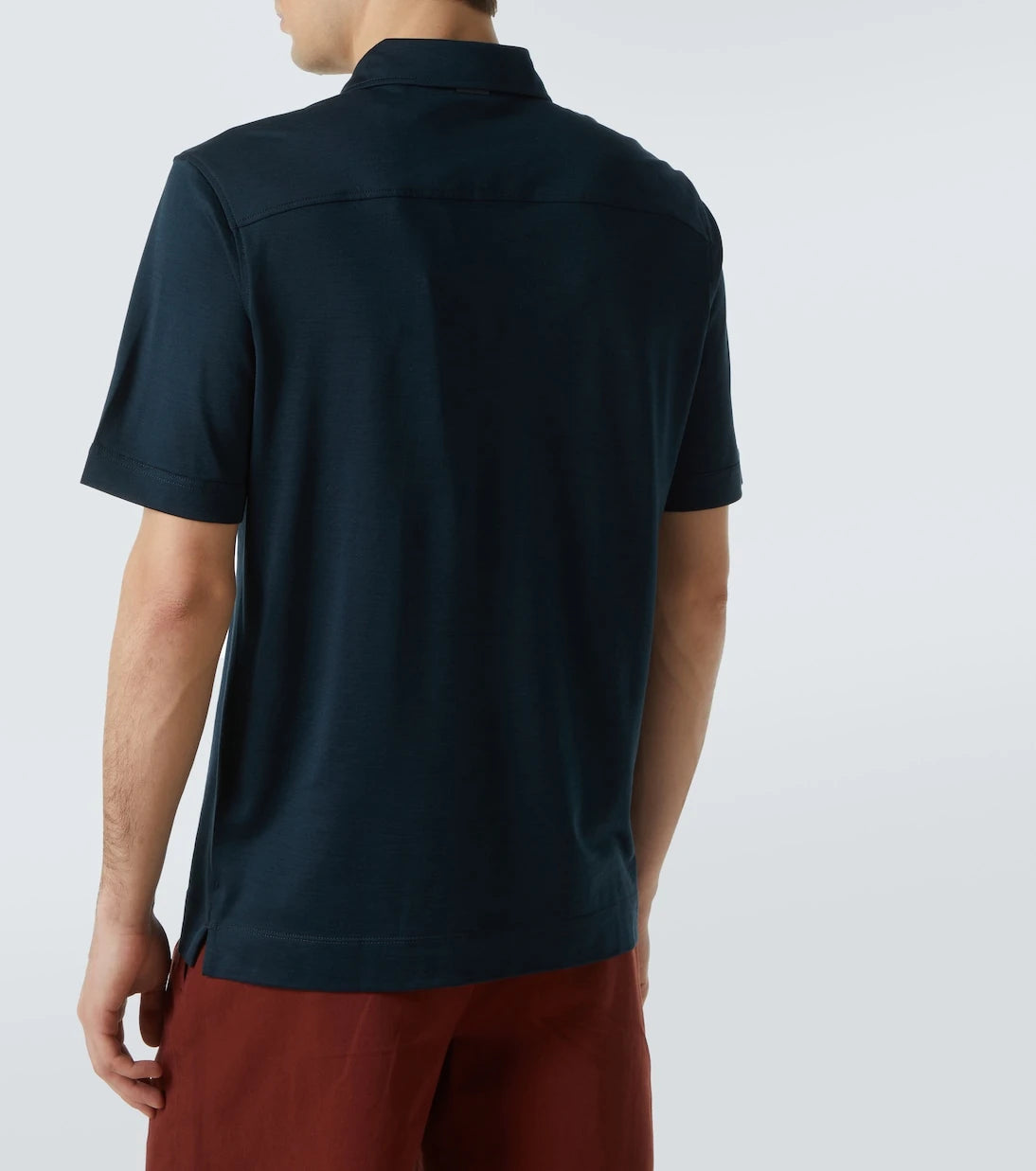 Zegna - Silk and cotton polo shirt