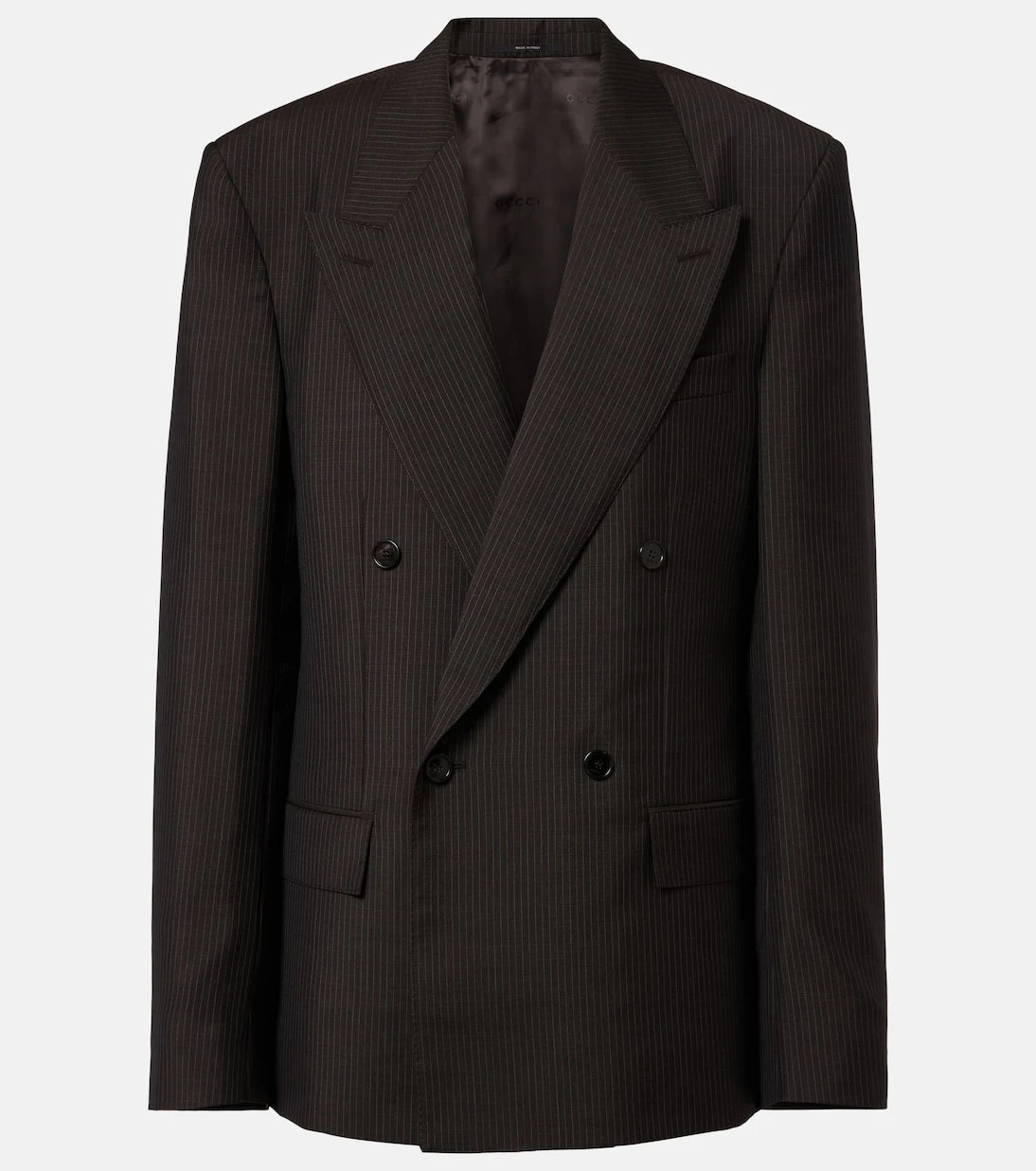 Gucci - Pinstripe wool and mohair blazer
