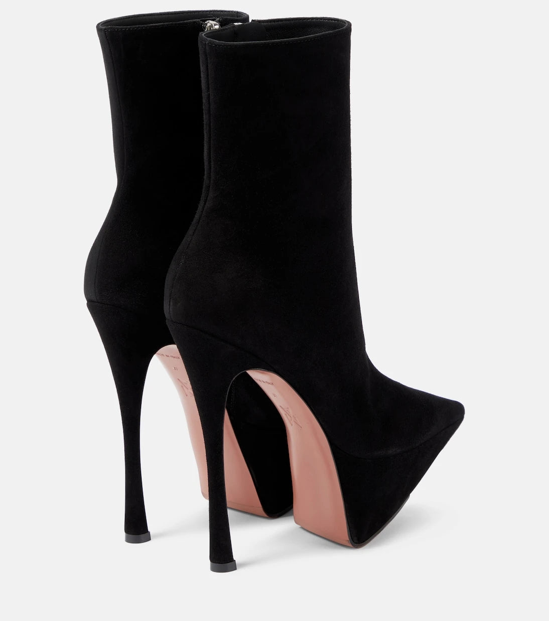 Amina Muaddi - Yigit 150 suede ankle boots