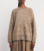 Max Mara Beige Cashmere Brushed Sweater