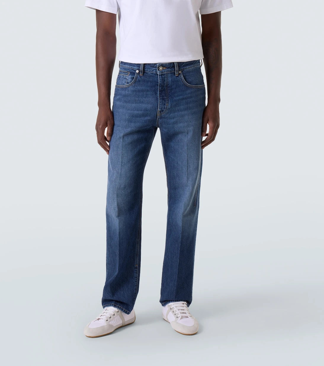 Givenchy - Faded mid-rise straight jeans
