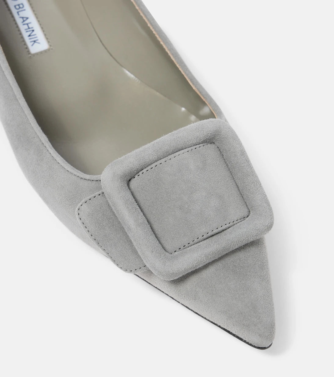 Manolo Blahnik - Maysalepumpflat suede ballet flats