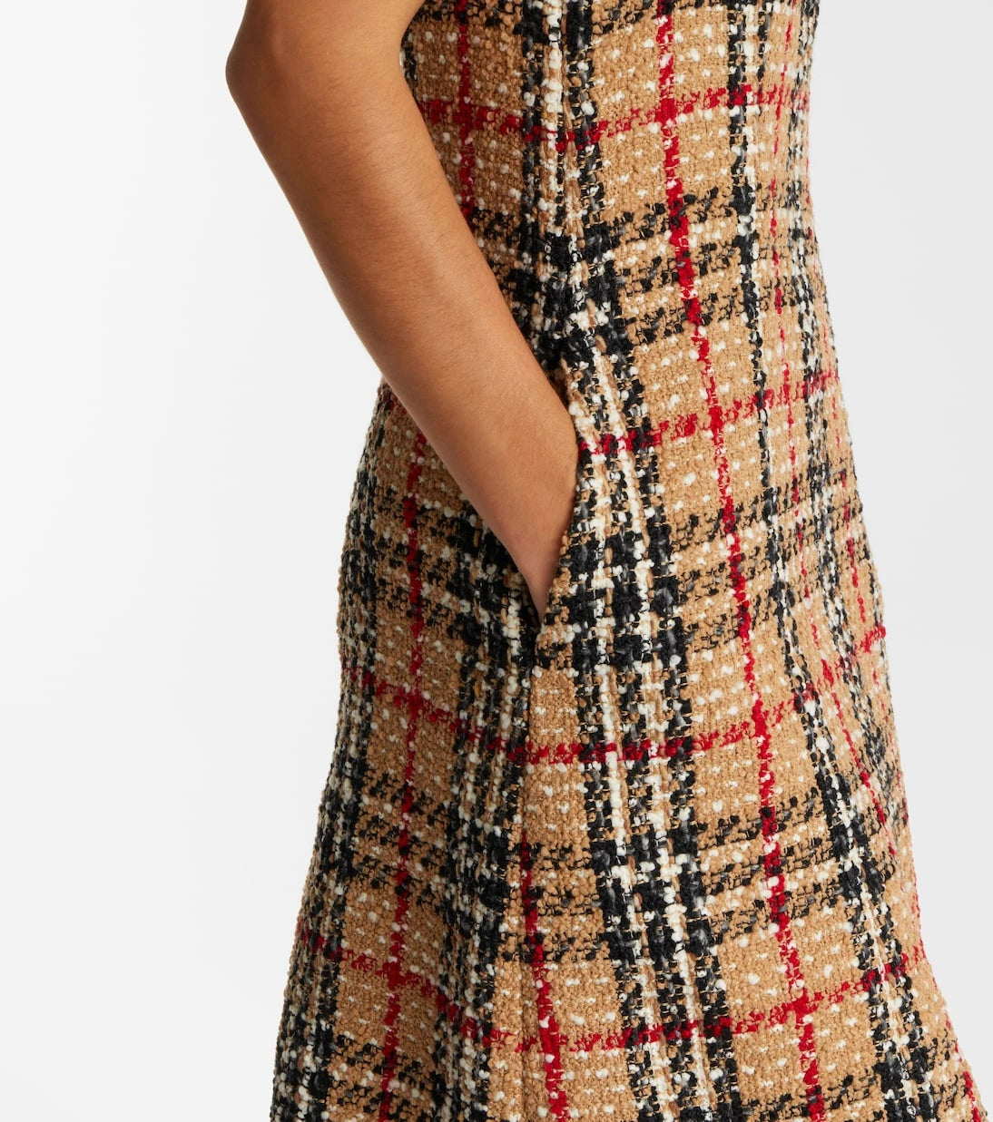 Burberry - Burberry Check bouclé minidress
