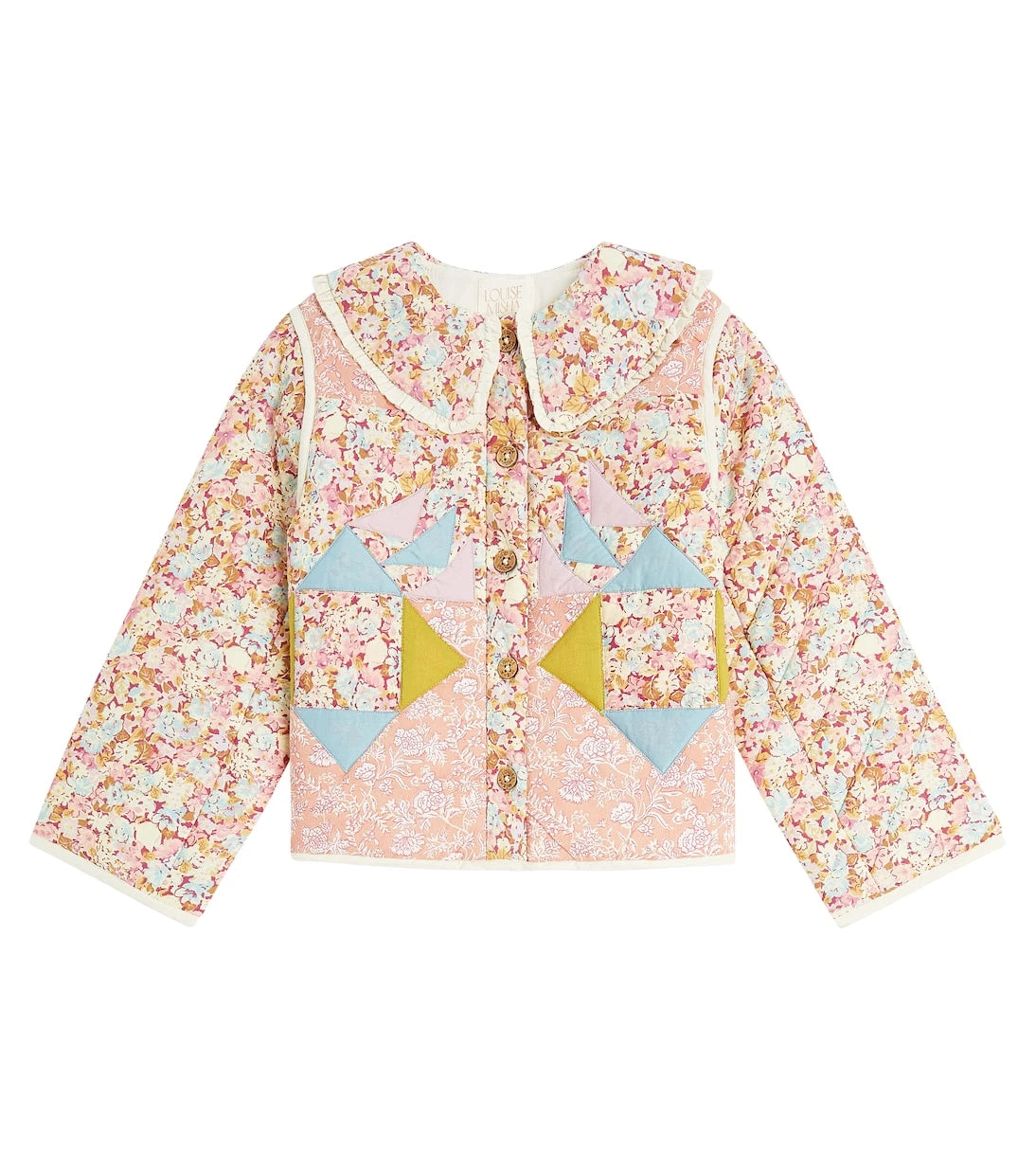Louise Misha - Niagara floral patchwork cotton jacket