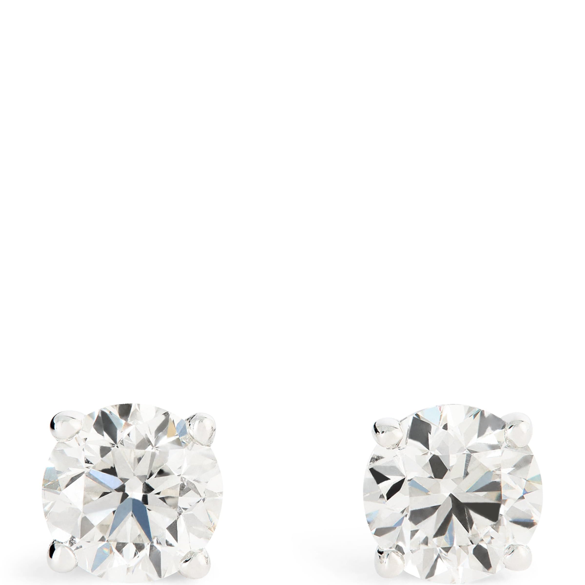 White Gold and Diamond Stud Earrings (1.00ctw)