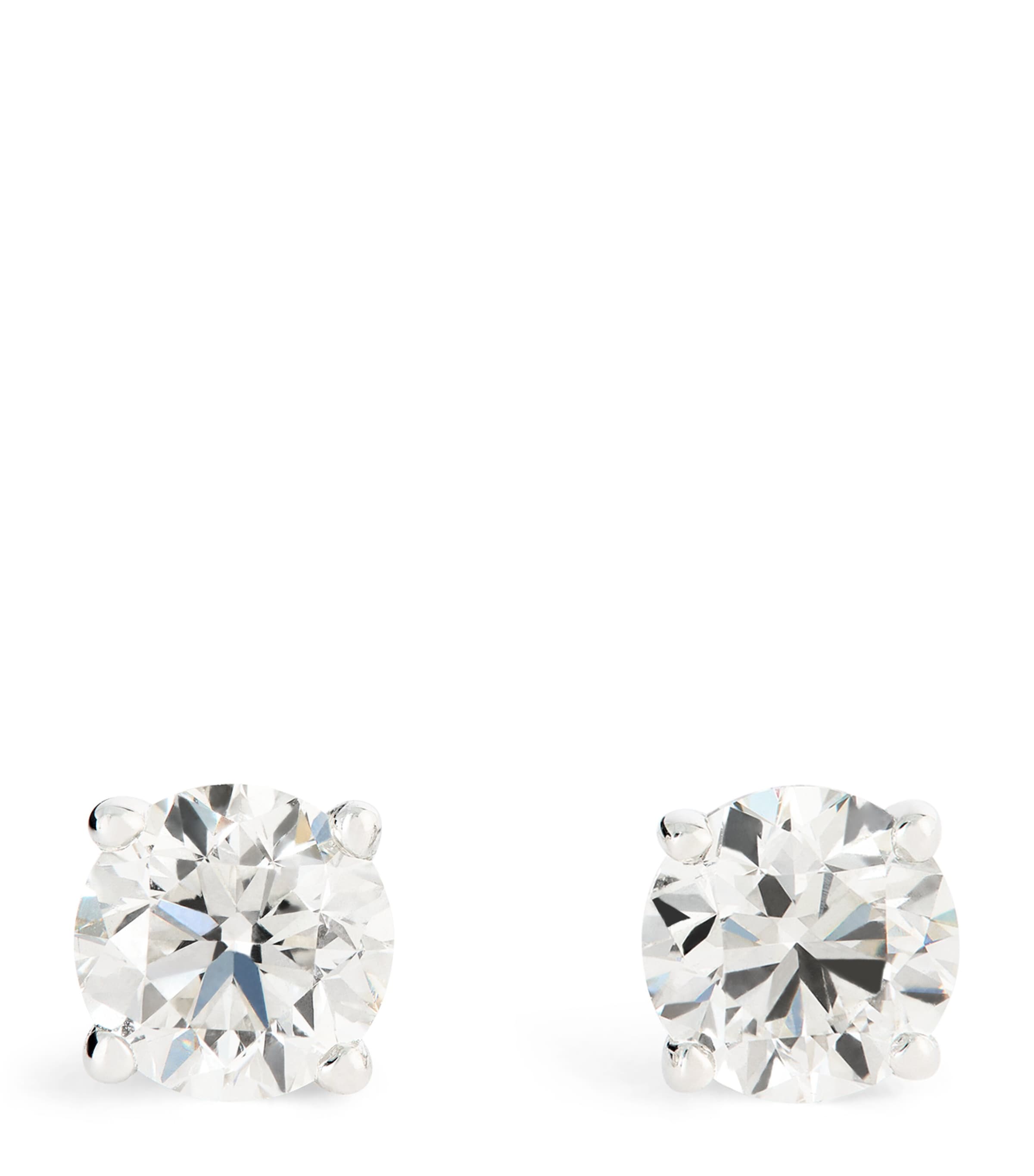 White Gold and Diamond Stud Earrings (1.00ctw)