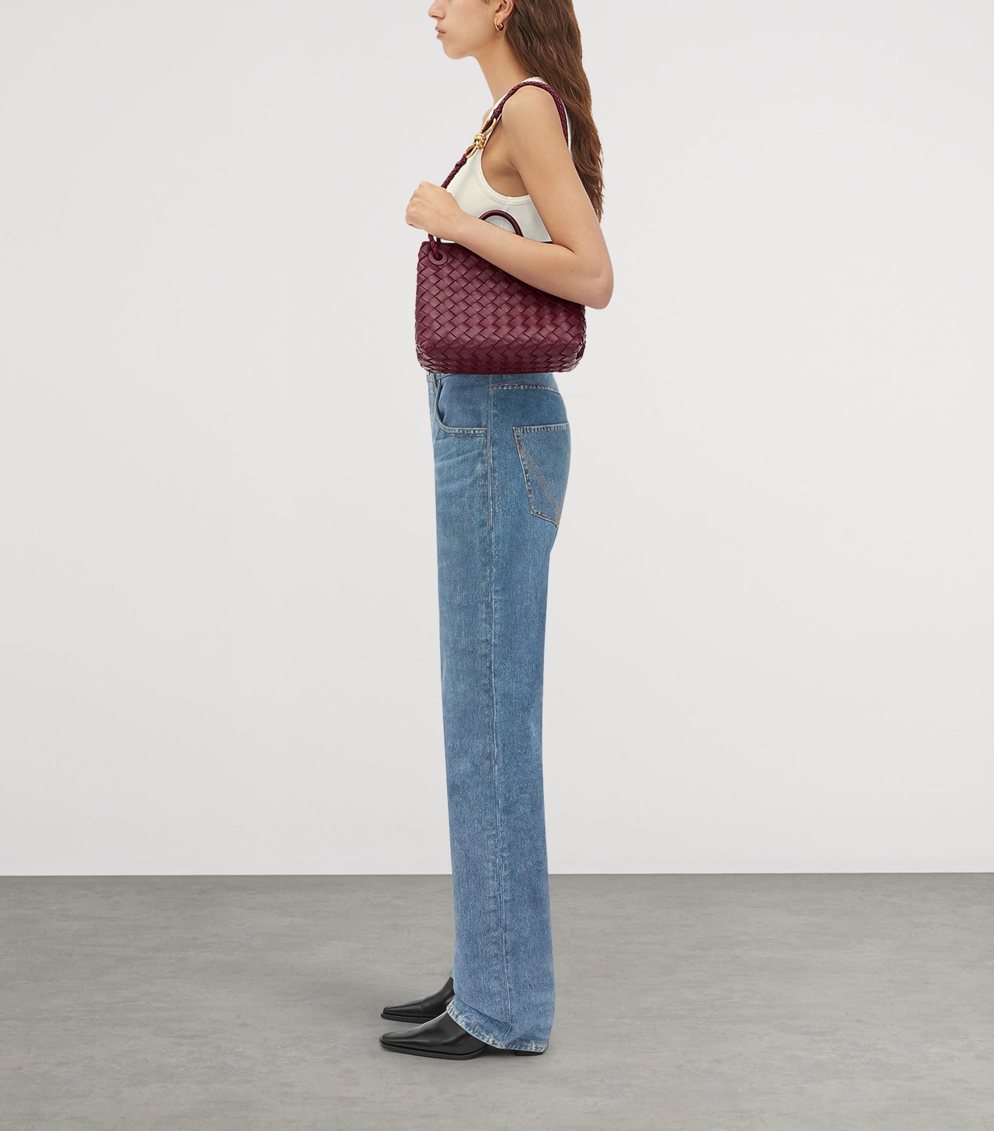 Small Leather Andiamo Top-Handle Bag