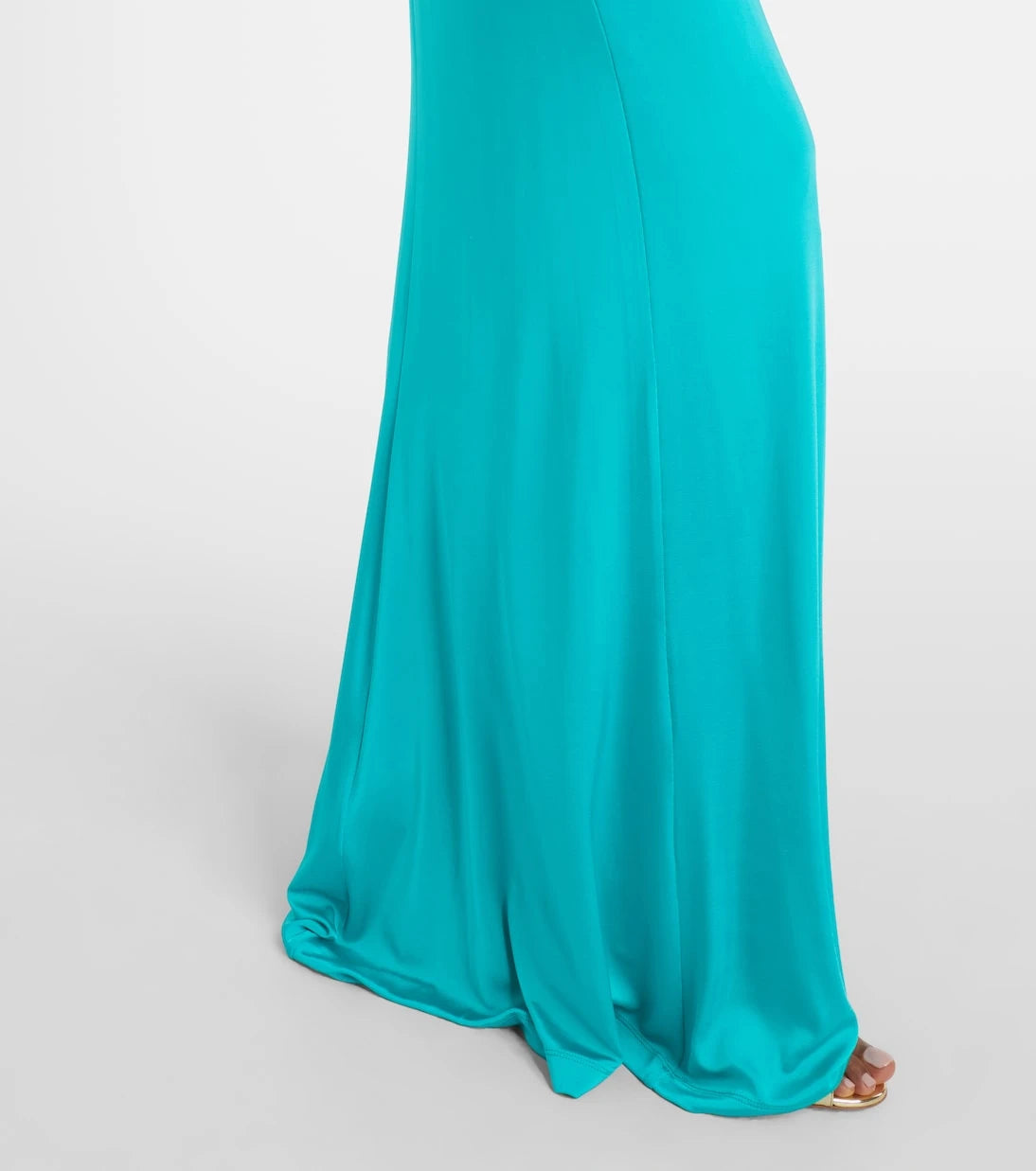 Carolina Herrera - Halterneck ruched jersey gown