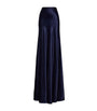 Ralph Lauren Collection Navy Satin Masina Maxi Skirt