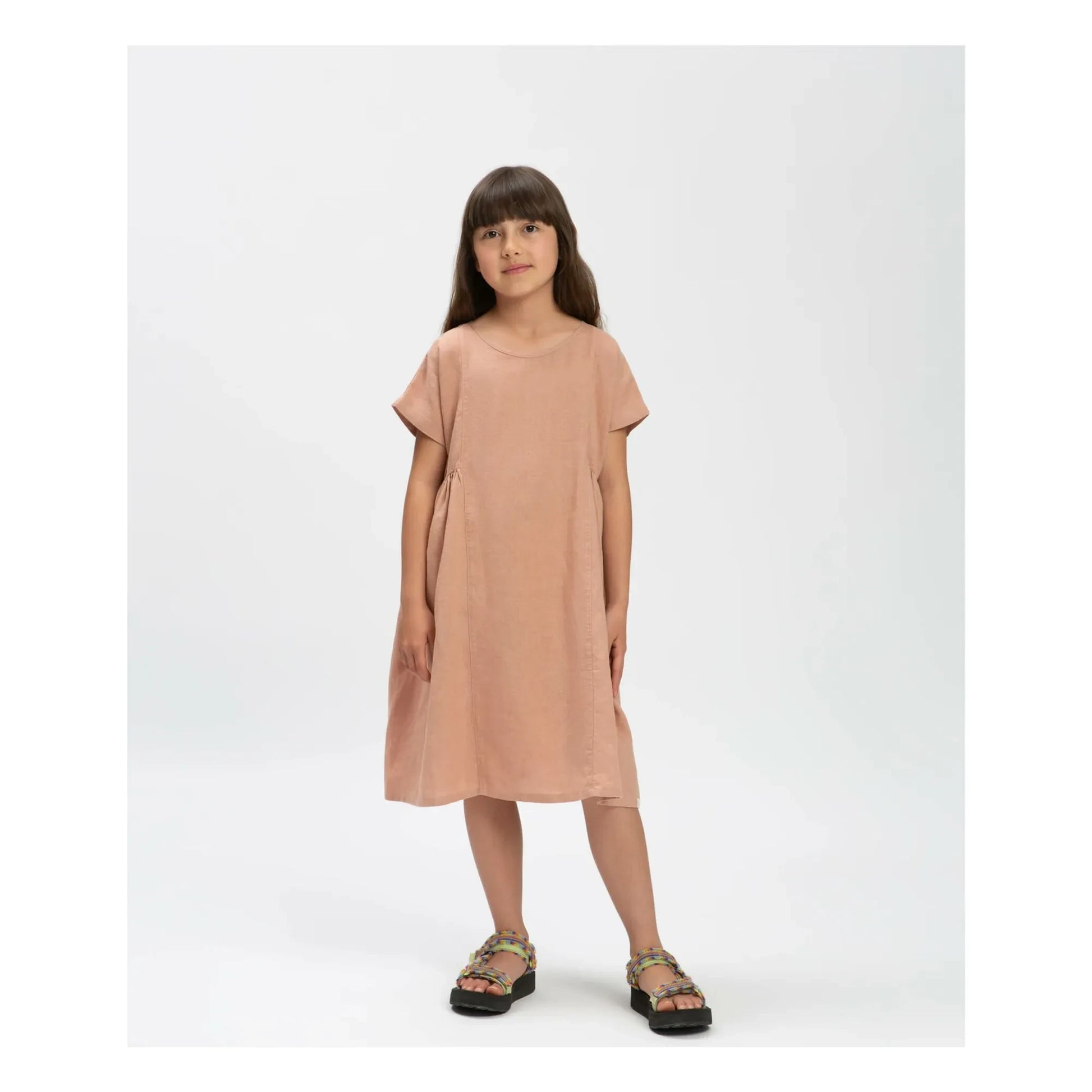 Matona - Linen dress | Dusty Pink