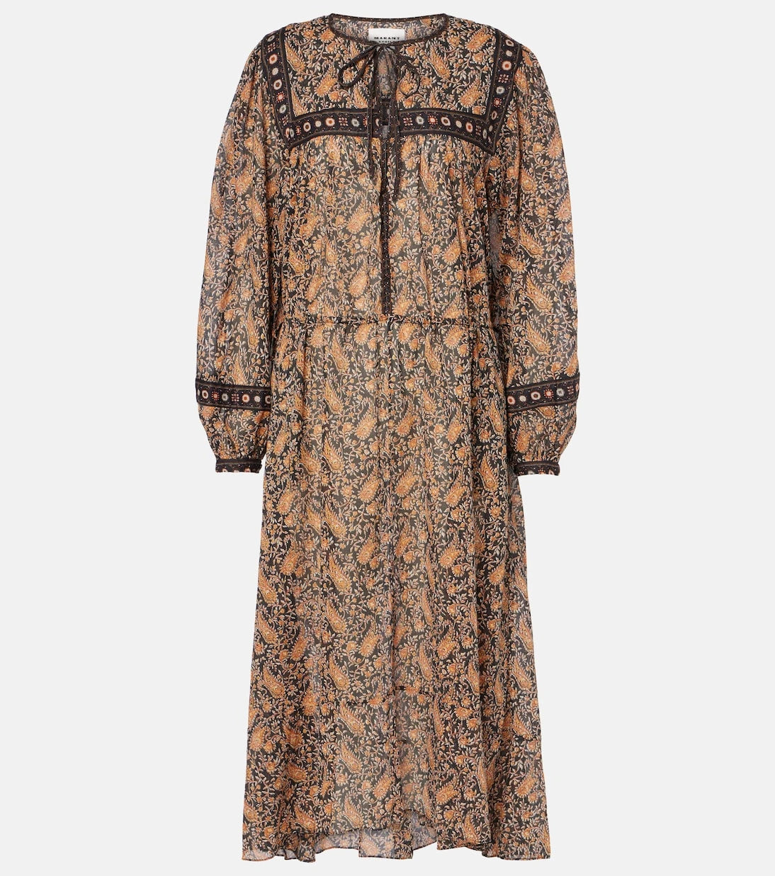 Marant Etoile - Greila cotton voile midi dress