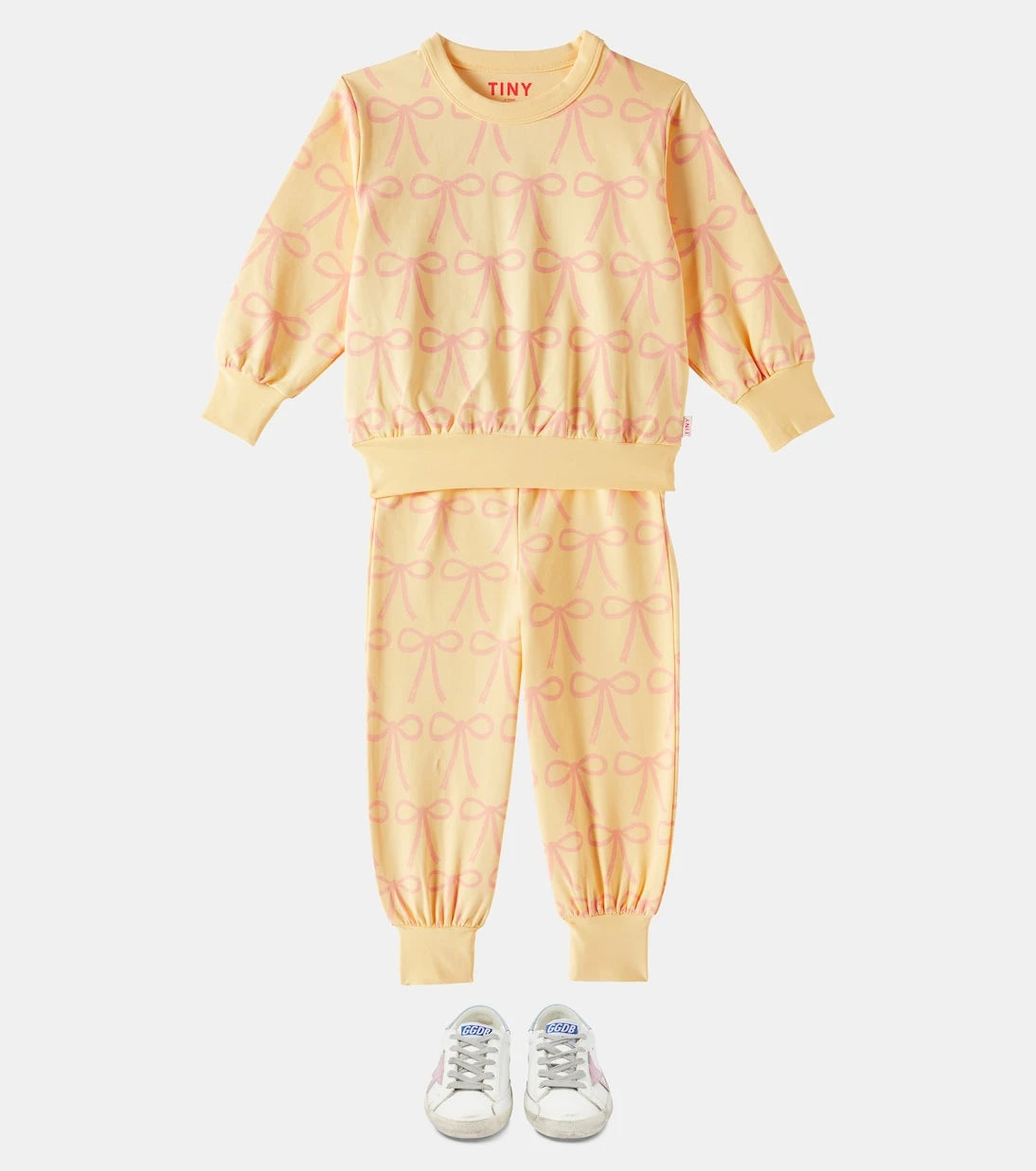 Tinycottons - Bows cotton-blend jersey sweatpants