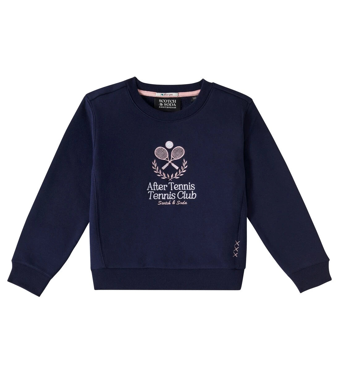 Scotch & Soda Kids - Embroidered cotton-blend jersey sweatshirt