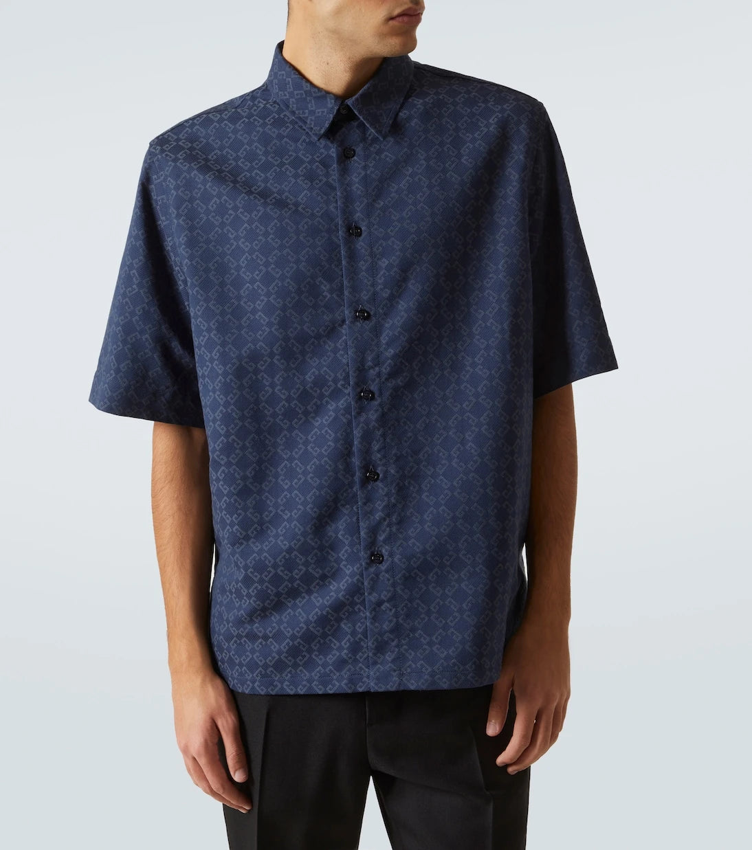 Givenchy - Monogram 72 jacquard denim shirt