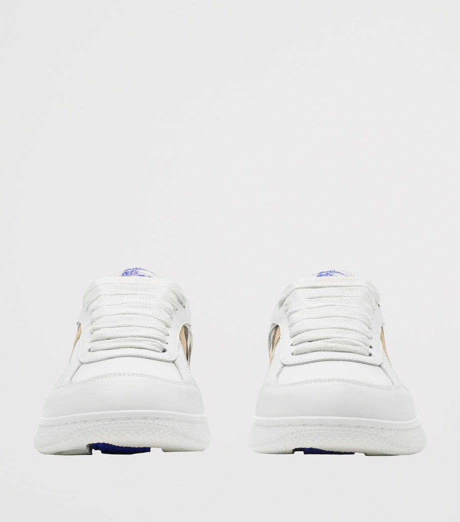 Burberry White Check Terrace Sneakers