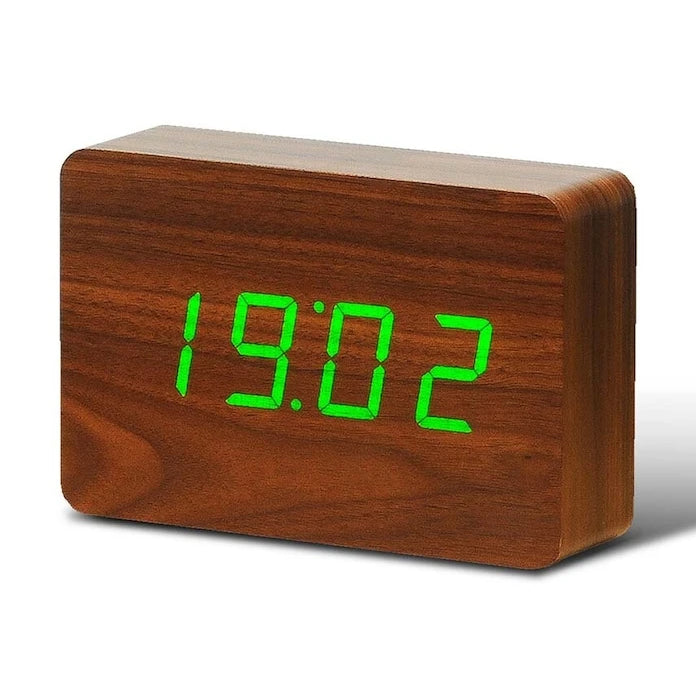 Настолен часовник Gingko Design Brick Click Clock