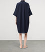 LOEWE Navy Cotton Mini Shirt Dress