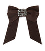 Roger Vivier Brown Embellished Bow Hair Clip