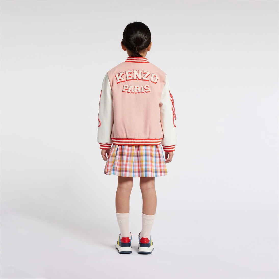 Kenzo Kids - Appliqué embroidered varsity jacket