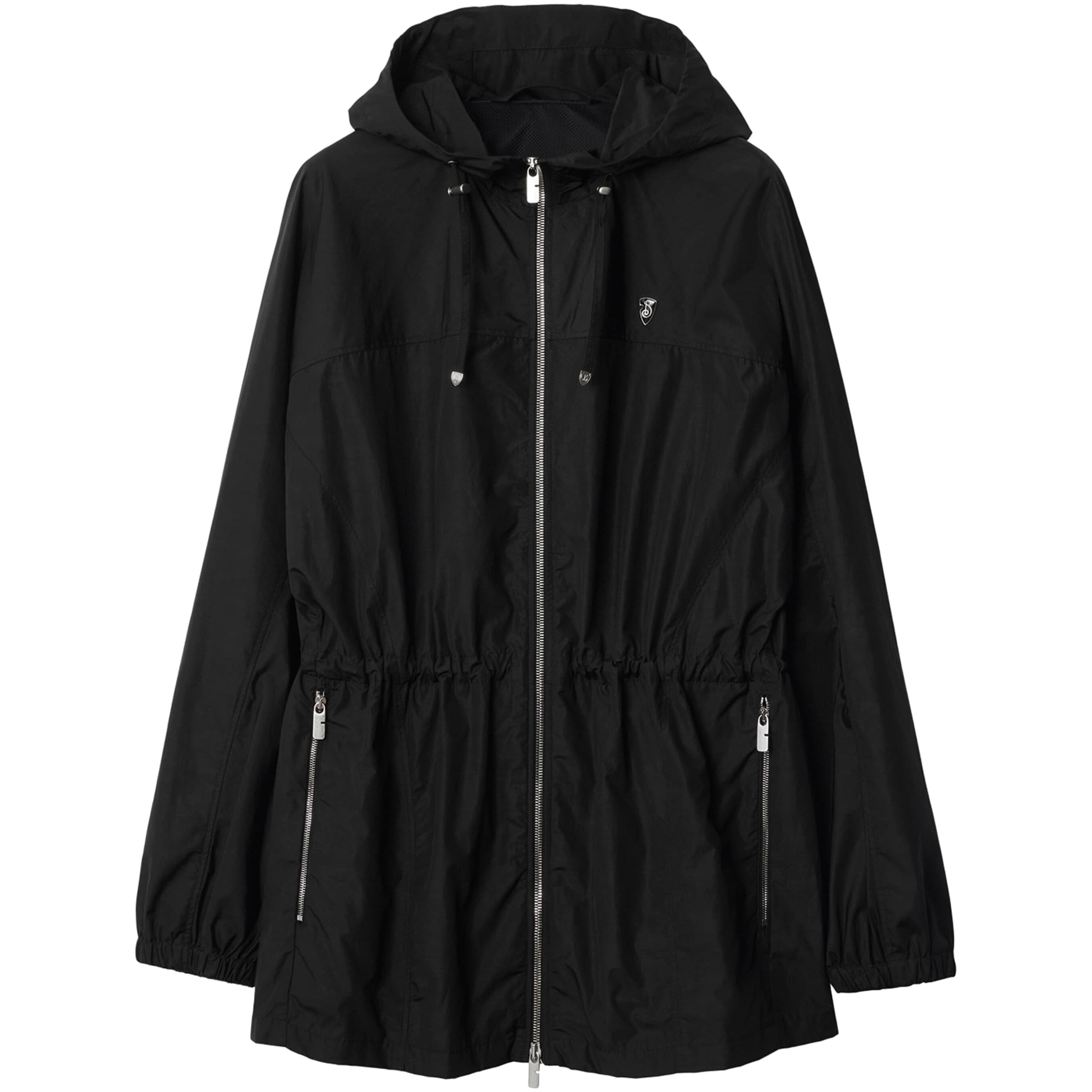 Black B Shield-Plaque Short Parka