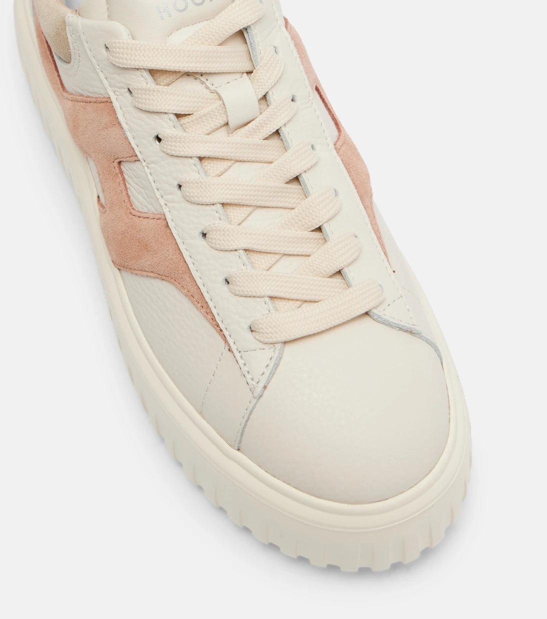 Hogan - H-Stripes leather and suede sneakers