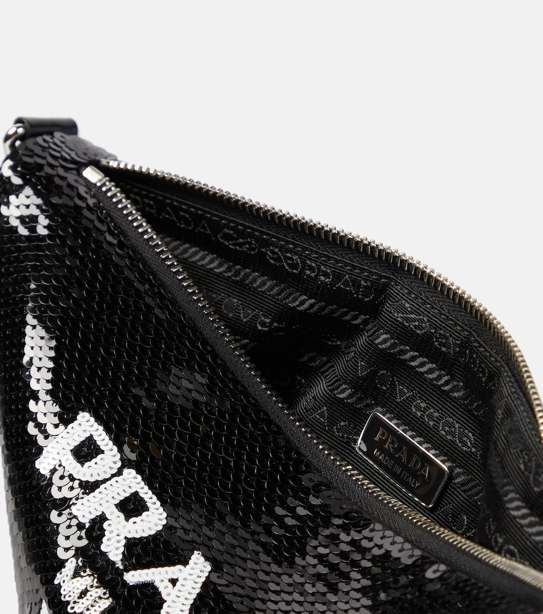 Prada - Triangle sequin shoulder bag