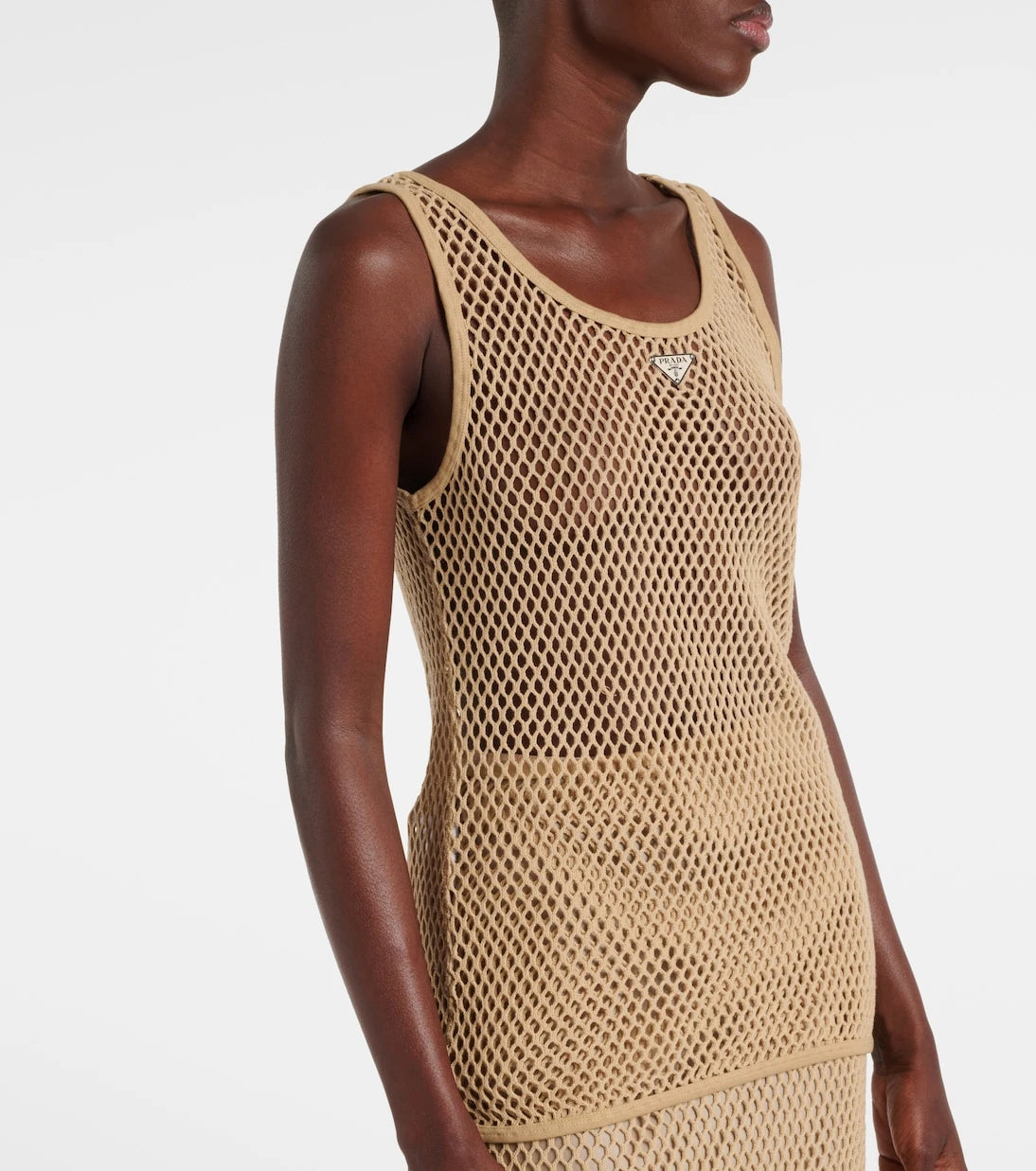 Prada - Sheer cotton tank top