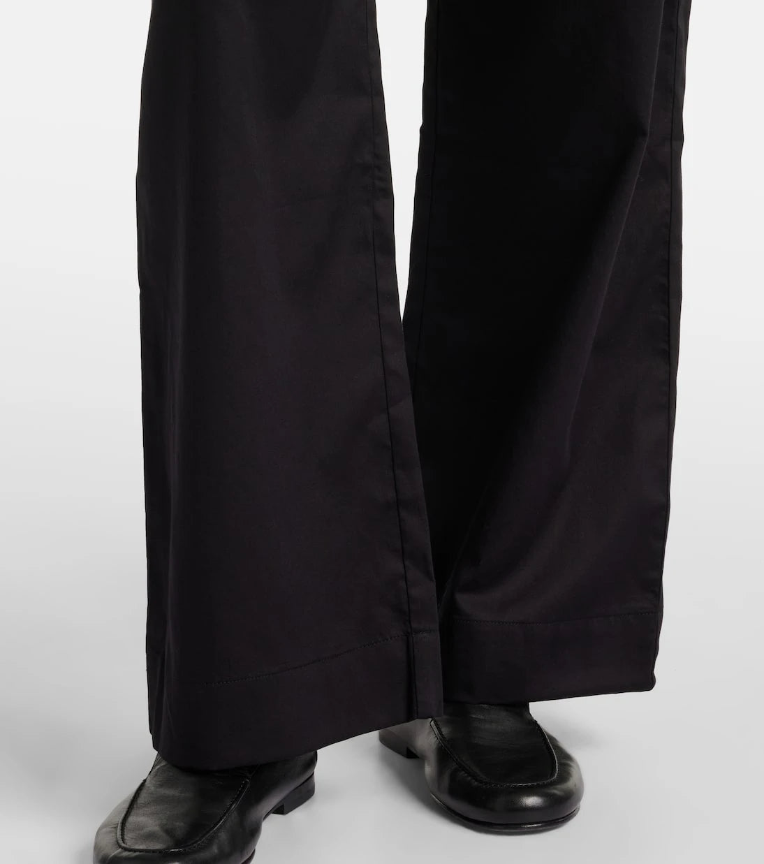 Leset - Yoko mid-rise cotton wide-leg pants