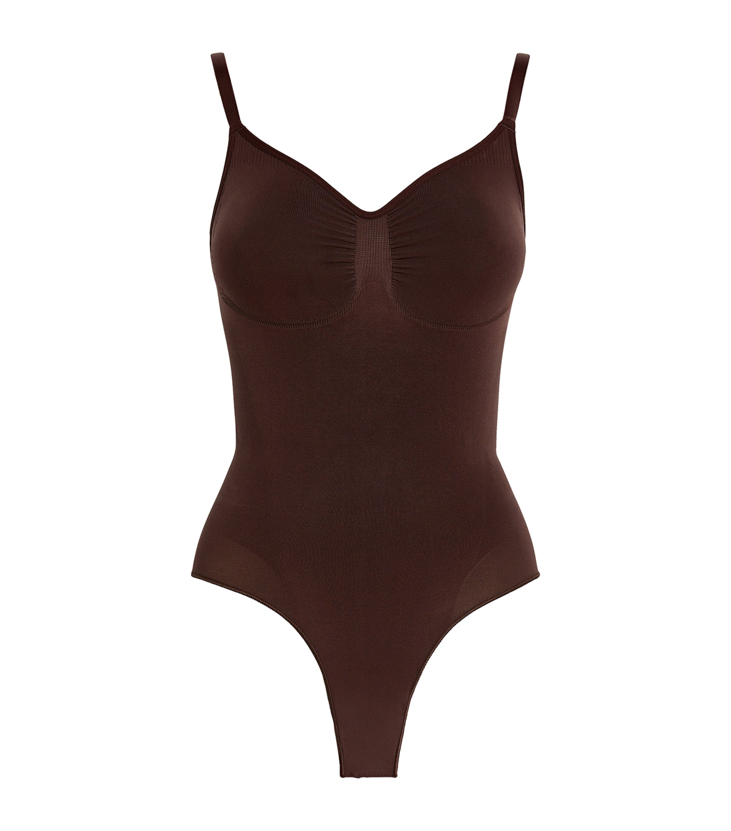 Skims Brown Seamless Sculpt Brief Bodysuit