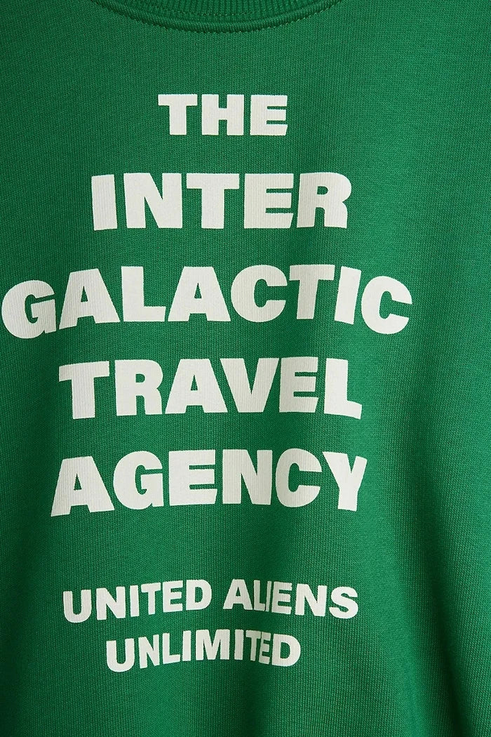 Mini Rodini Travel agency Çocuk Pamuklu Sweatshirt