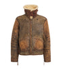 Polo Ralph Lauren Brown Shearling Bomber Jacket