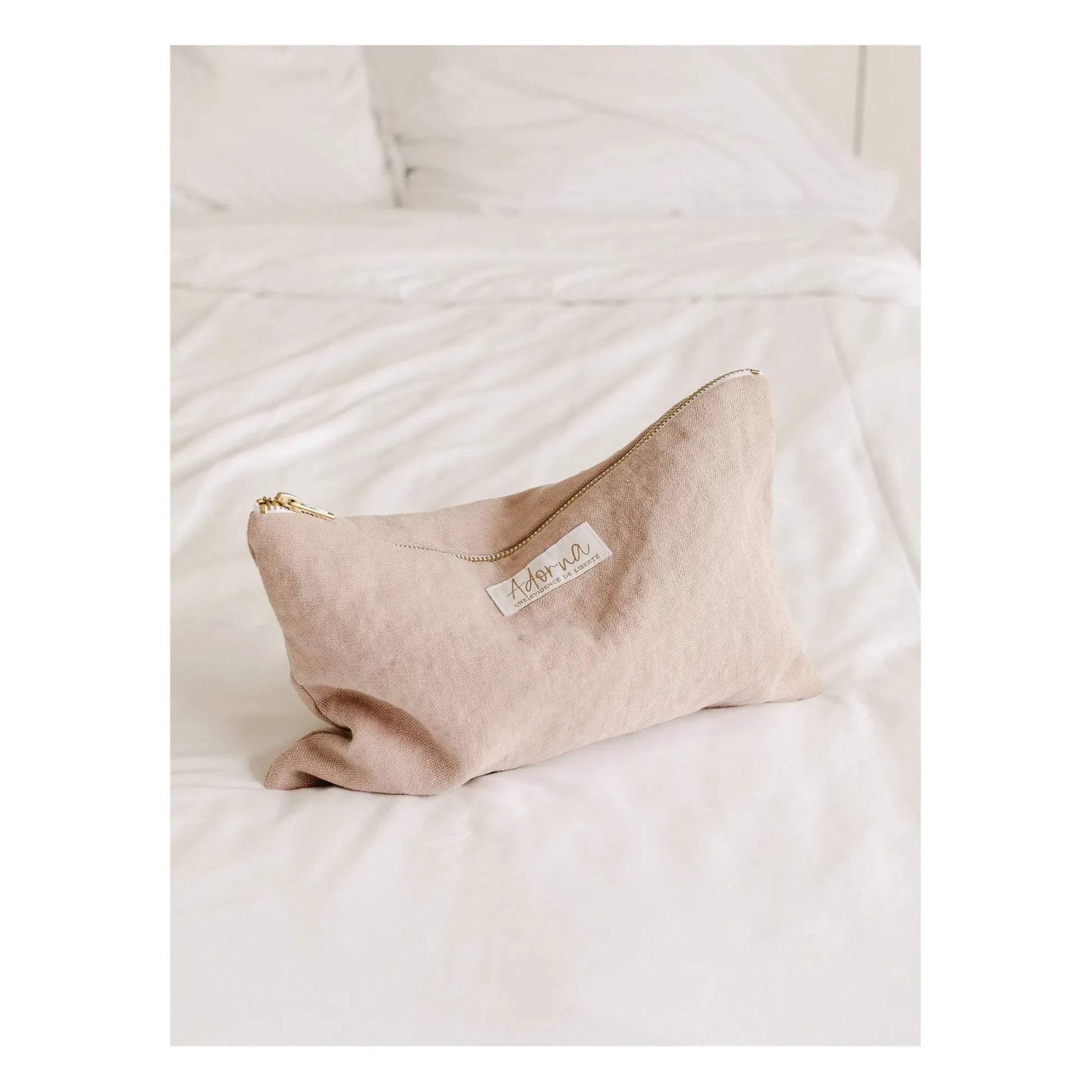 Adorna - Linen Pouch | Powder pink