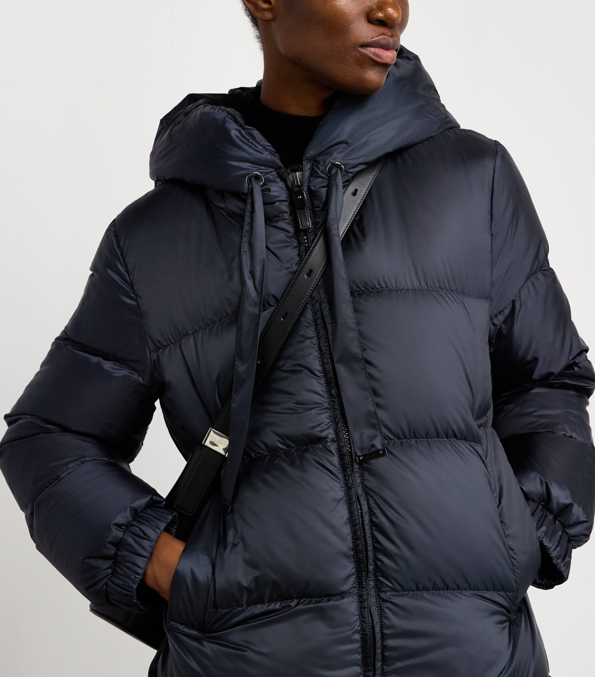 Max Mara Blue The Cube Quilted Parka