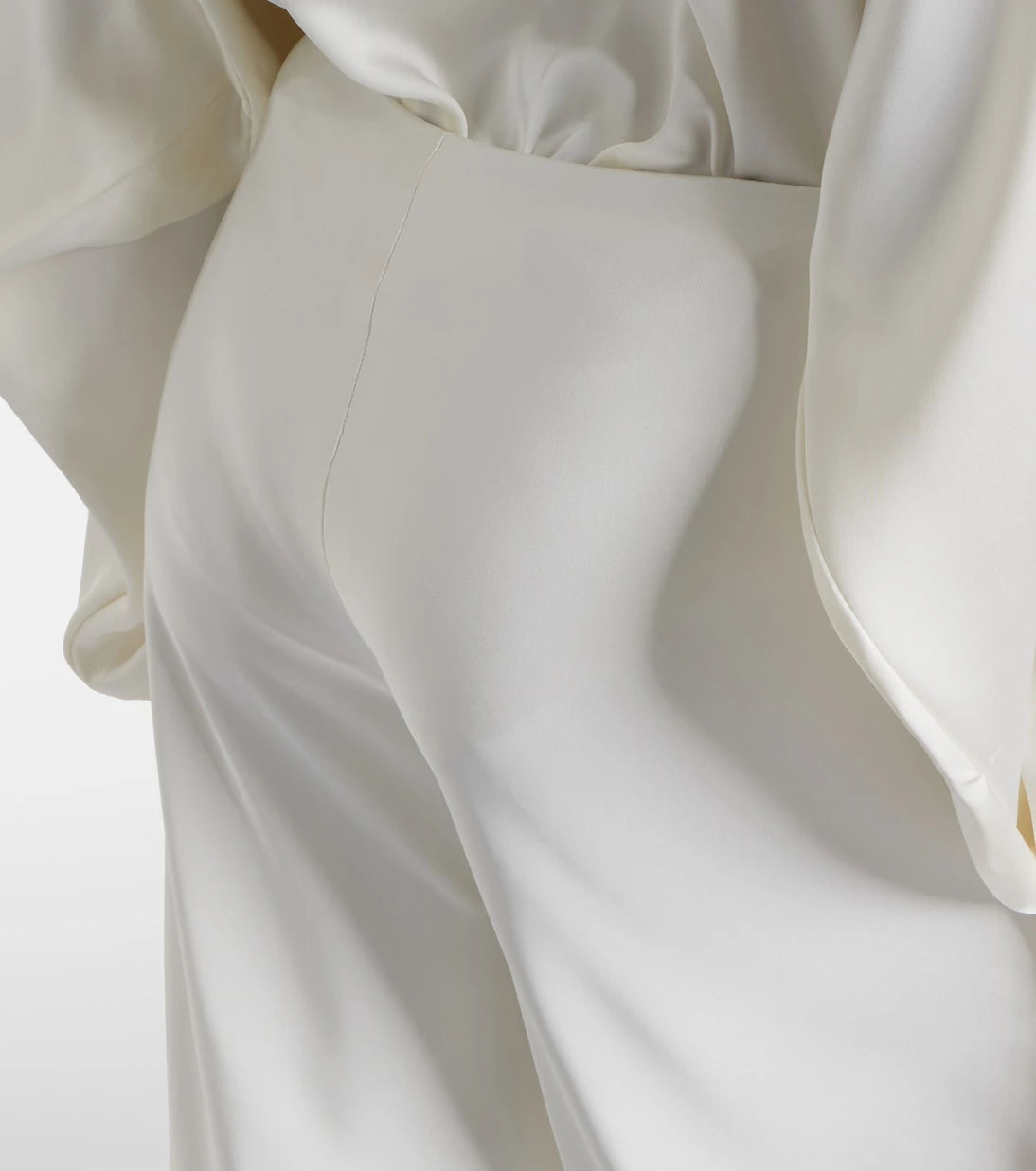 Norma Kamali - Satin wide-leg pants
