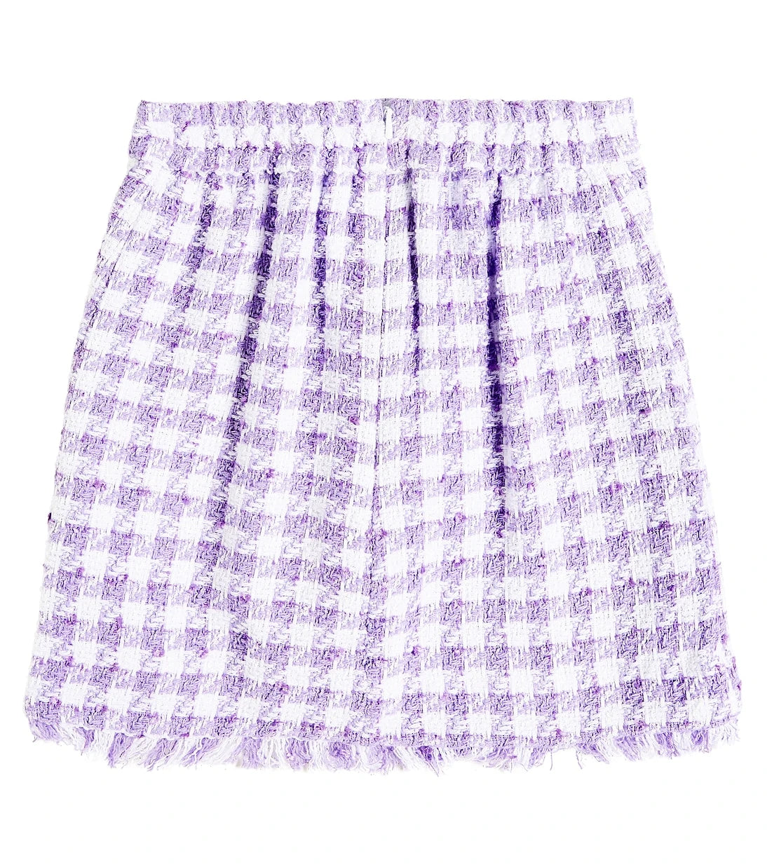 Monnalisa - Houndstooth bouclé skirt