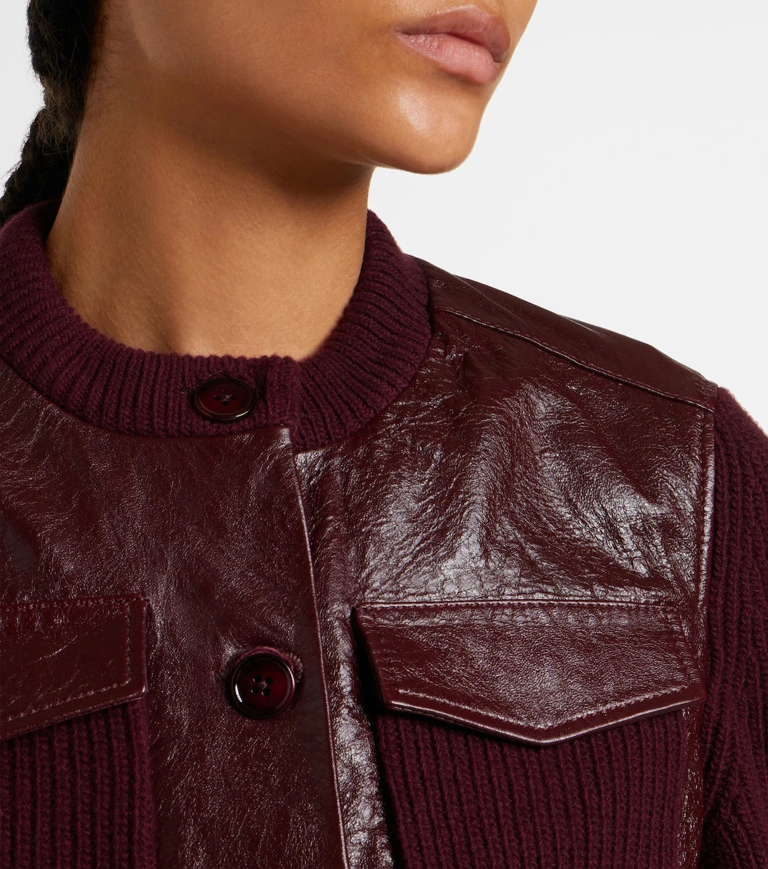 Dorothee Schumacher - It's A Match cropped leather jacket