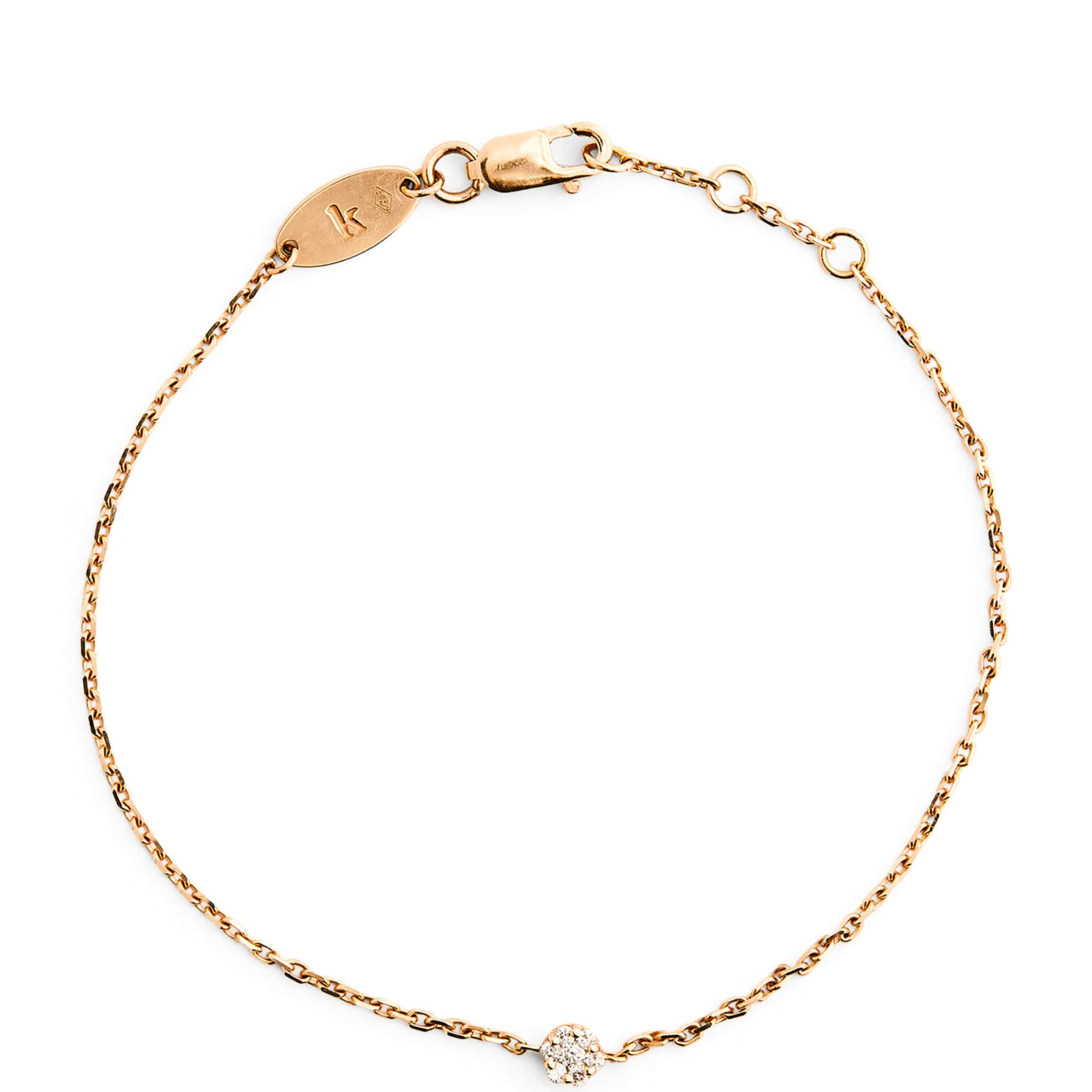 Redline Yellow Gold and Diamond Illusion Bracelet