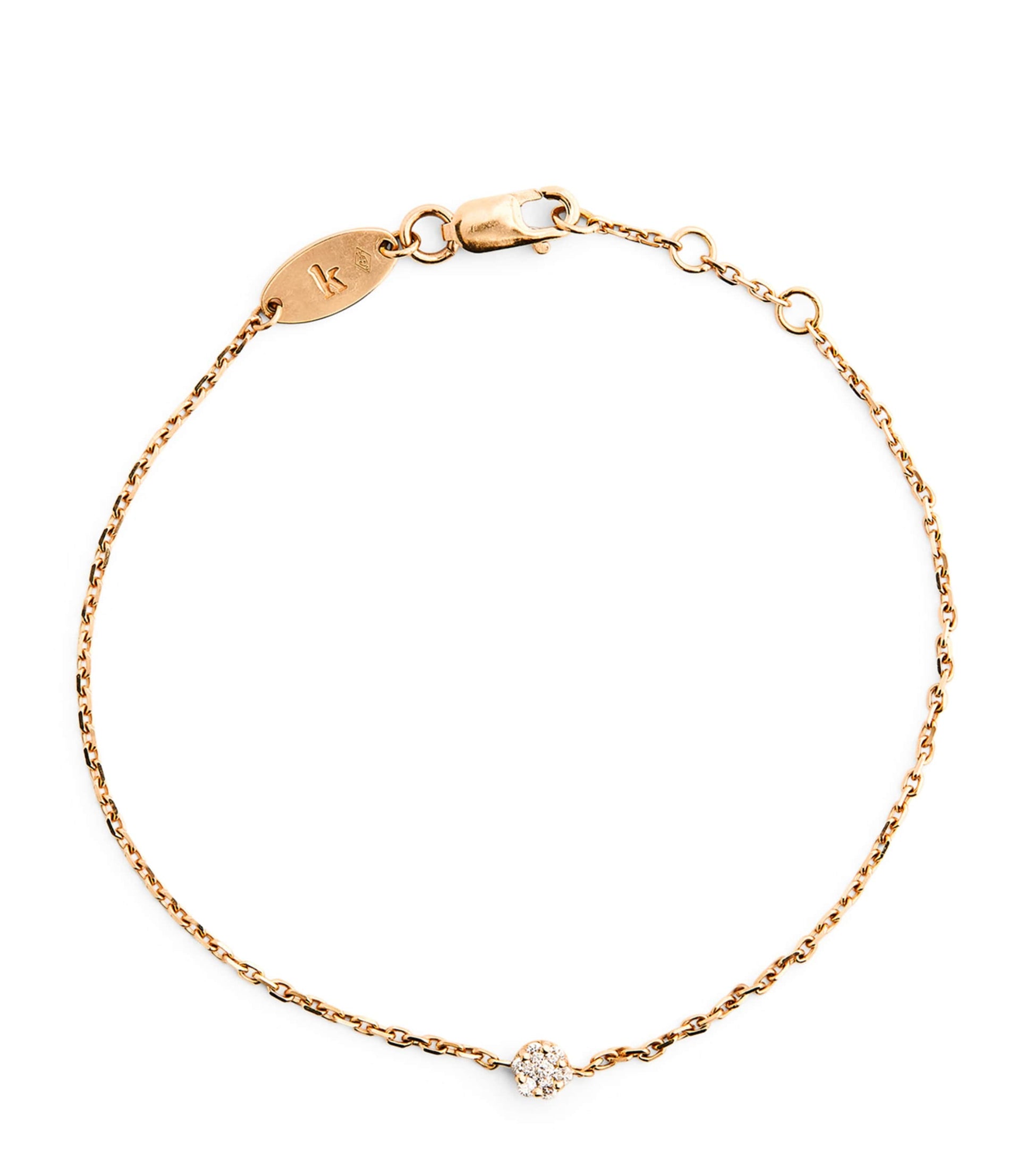 Redline Yellow Gold and Diamond Illusion Bracelet