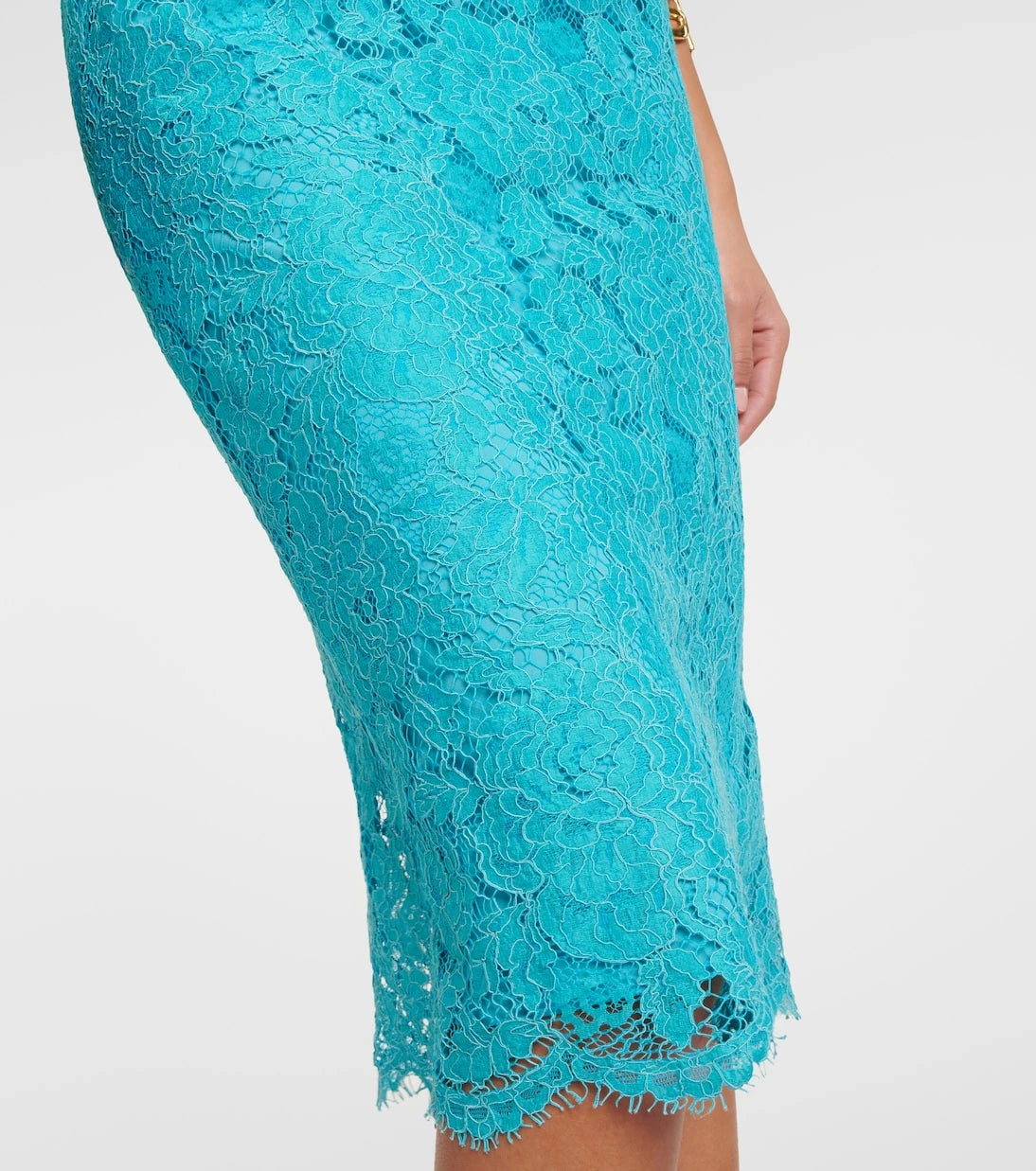 Dolce&Gabbana - Cotton-blend lace midi dress