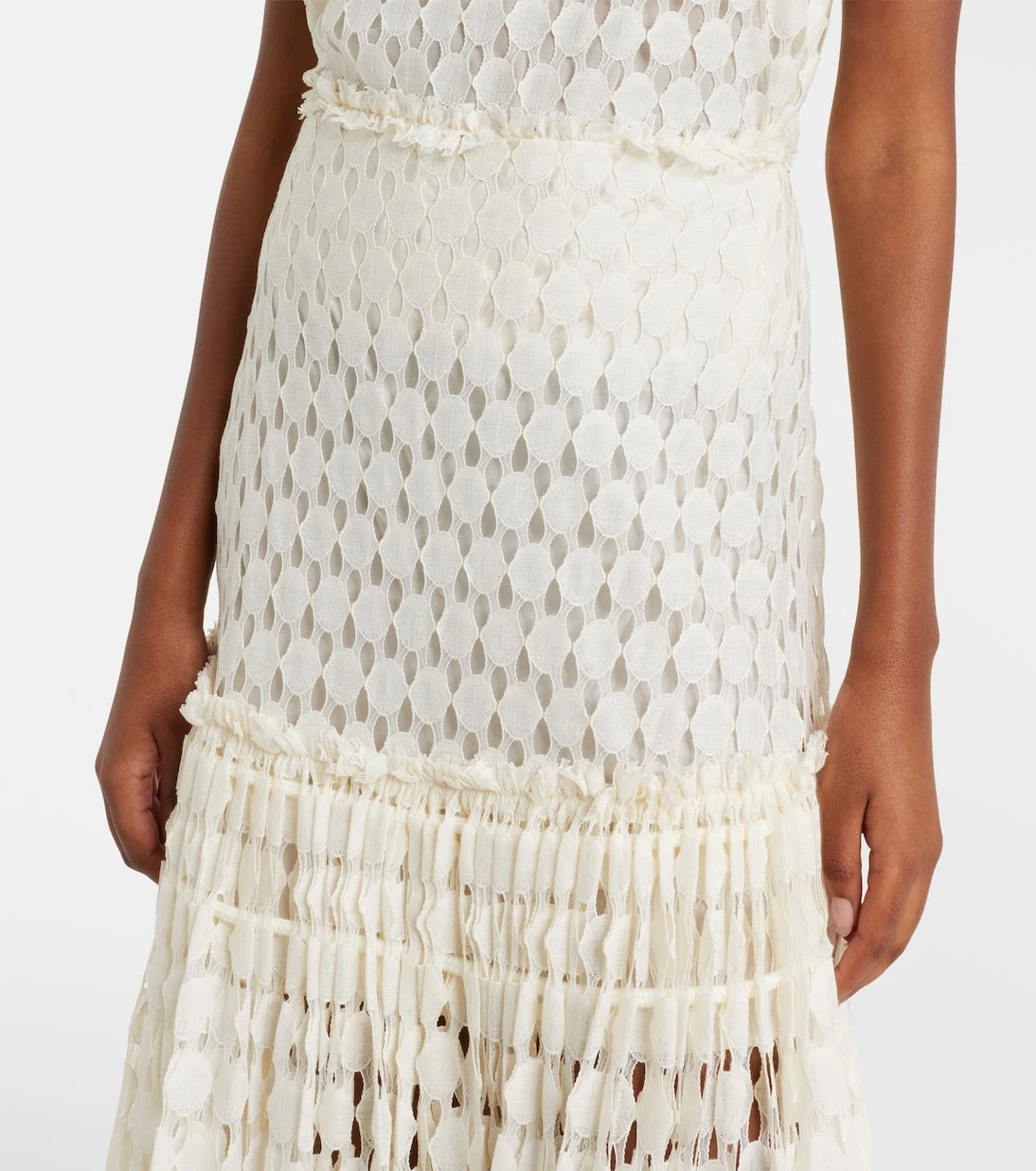 Ulla Johnson - Aris cotton-blend lace maxi skirt