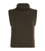 ME+EM Green Cashmere Rollneck Sweater Vest