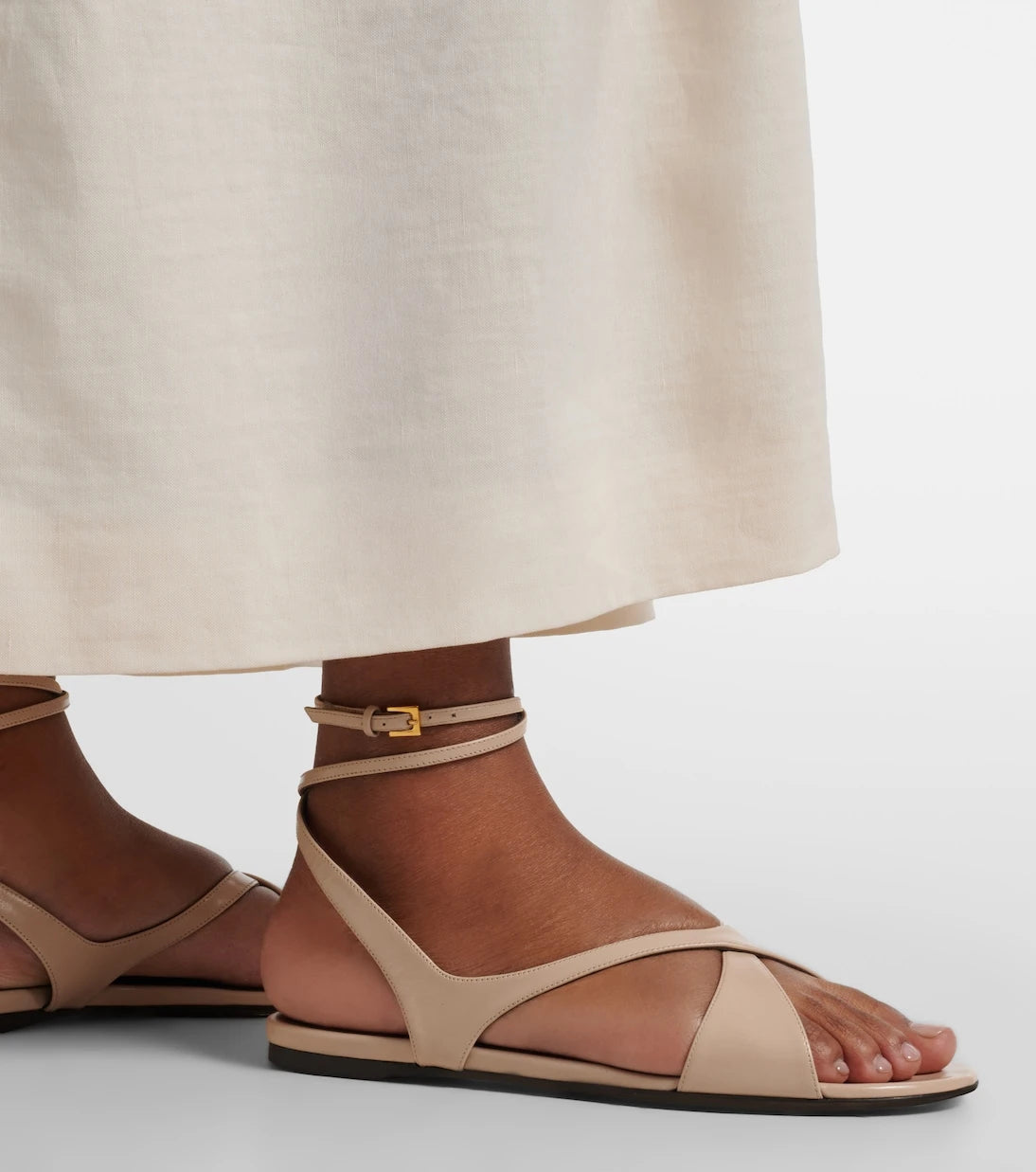 Khaite - Liria leather sandals